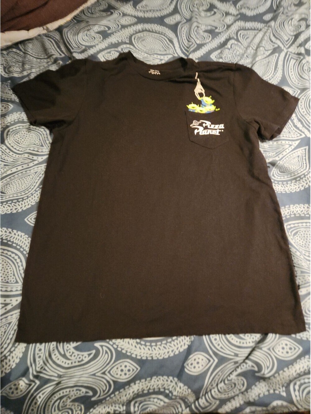 Disney Shirt Large Black Pixar Toy Story Pizza Planet Graphic Short Sleeve Tee